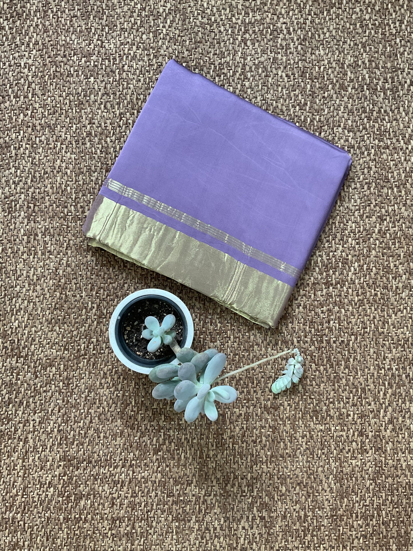 Gajji silk saree(Lavender)