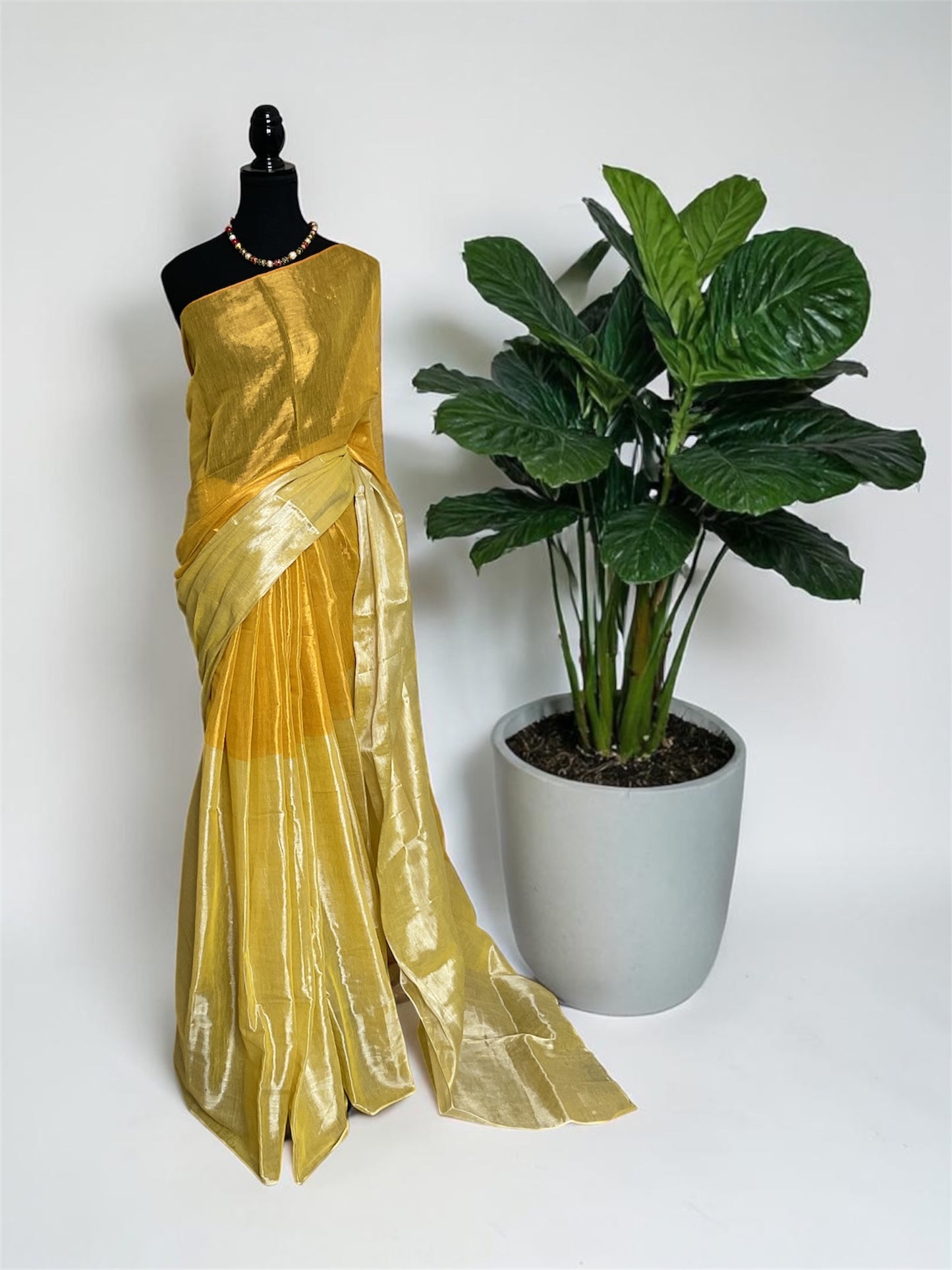 Raaga Tissue saree(yellow)