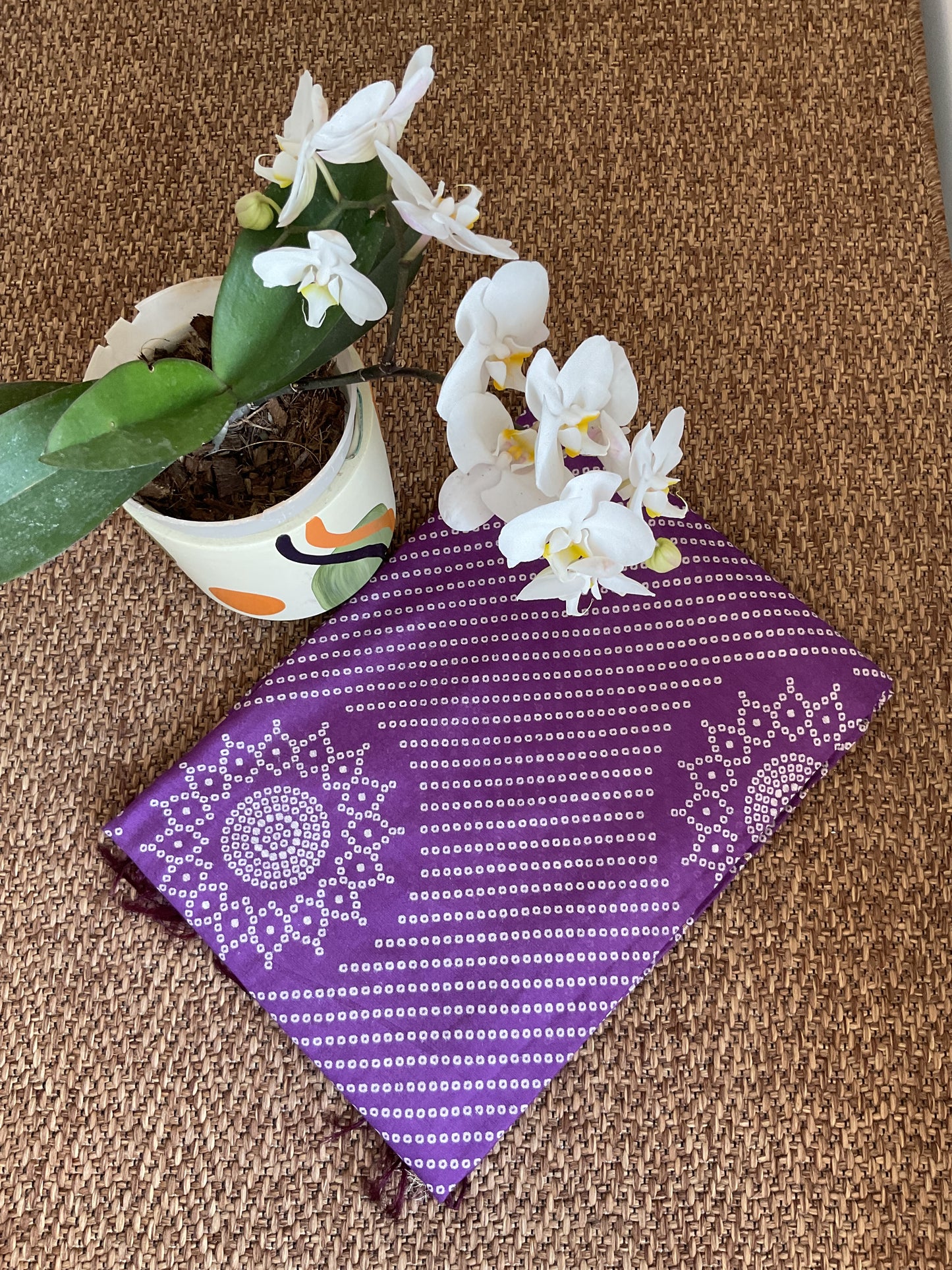 Soft cotton saree( violet)