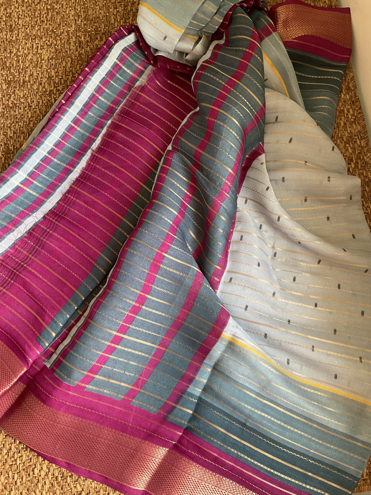 Indrani Silk chiffon saree(001)