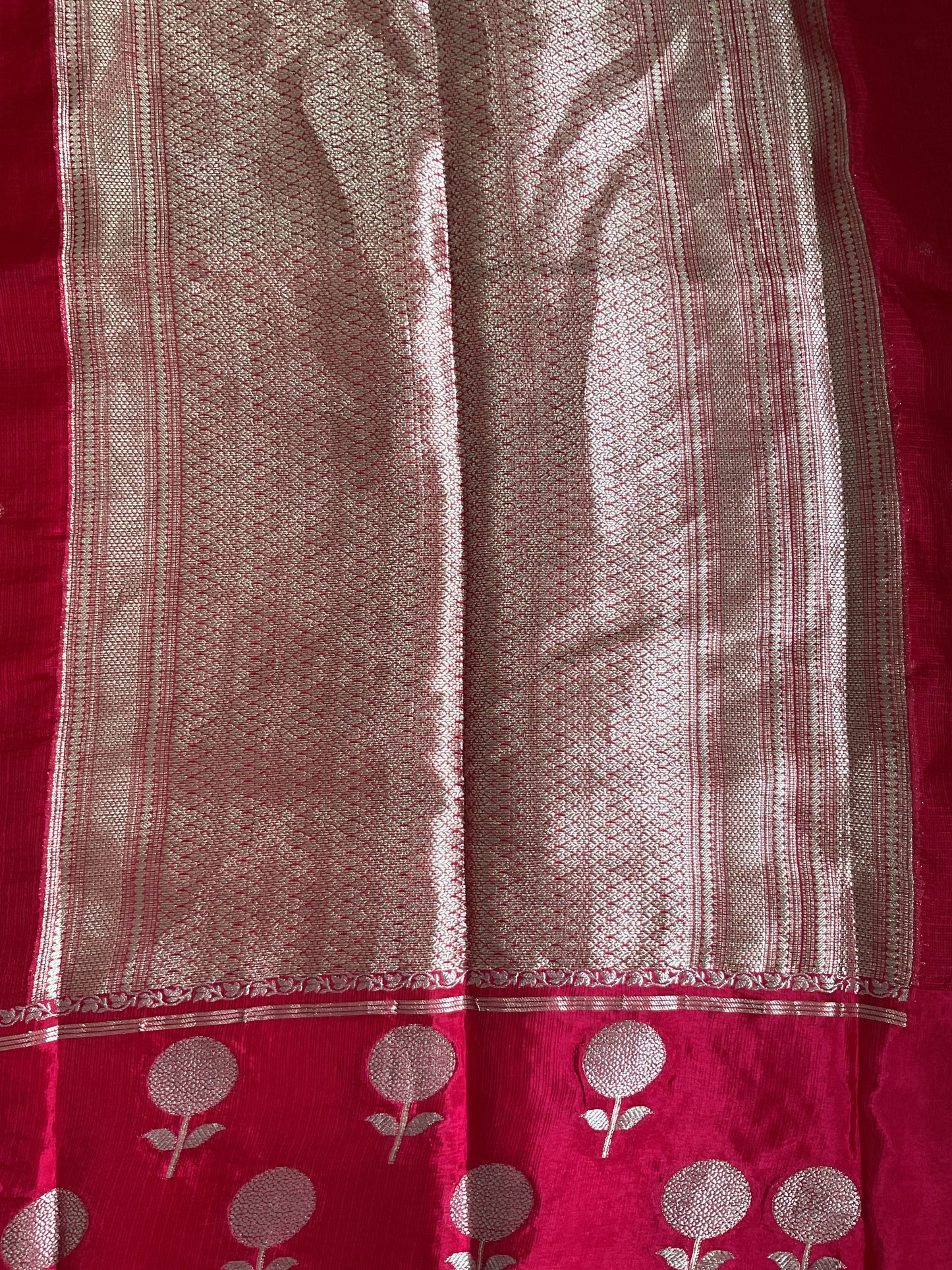 Kota katan Banarasi saree(Pink)