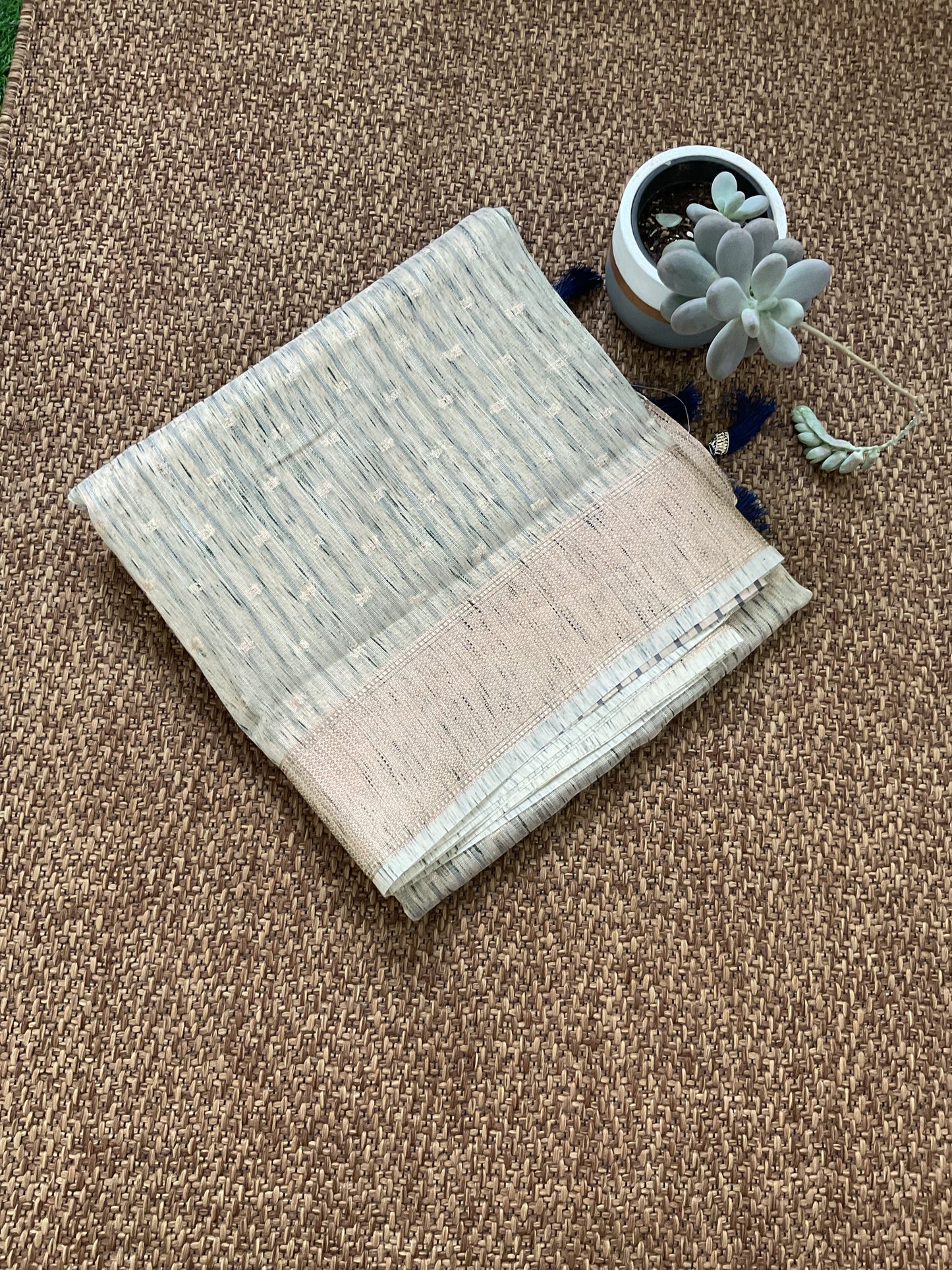 Cotton saree( Sage green)