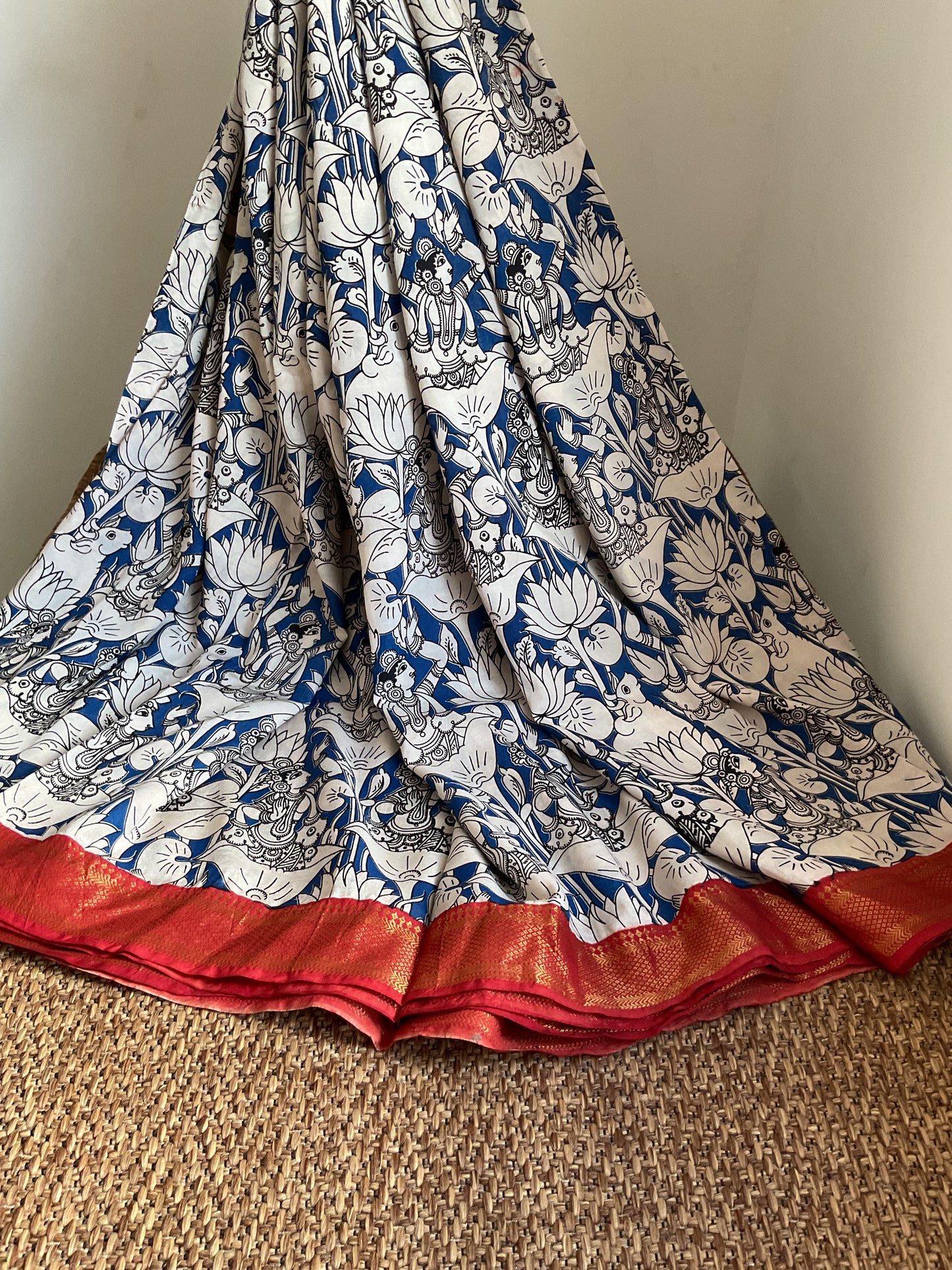 Kalamkari saree( blue)