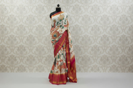 Crepe silk saree