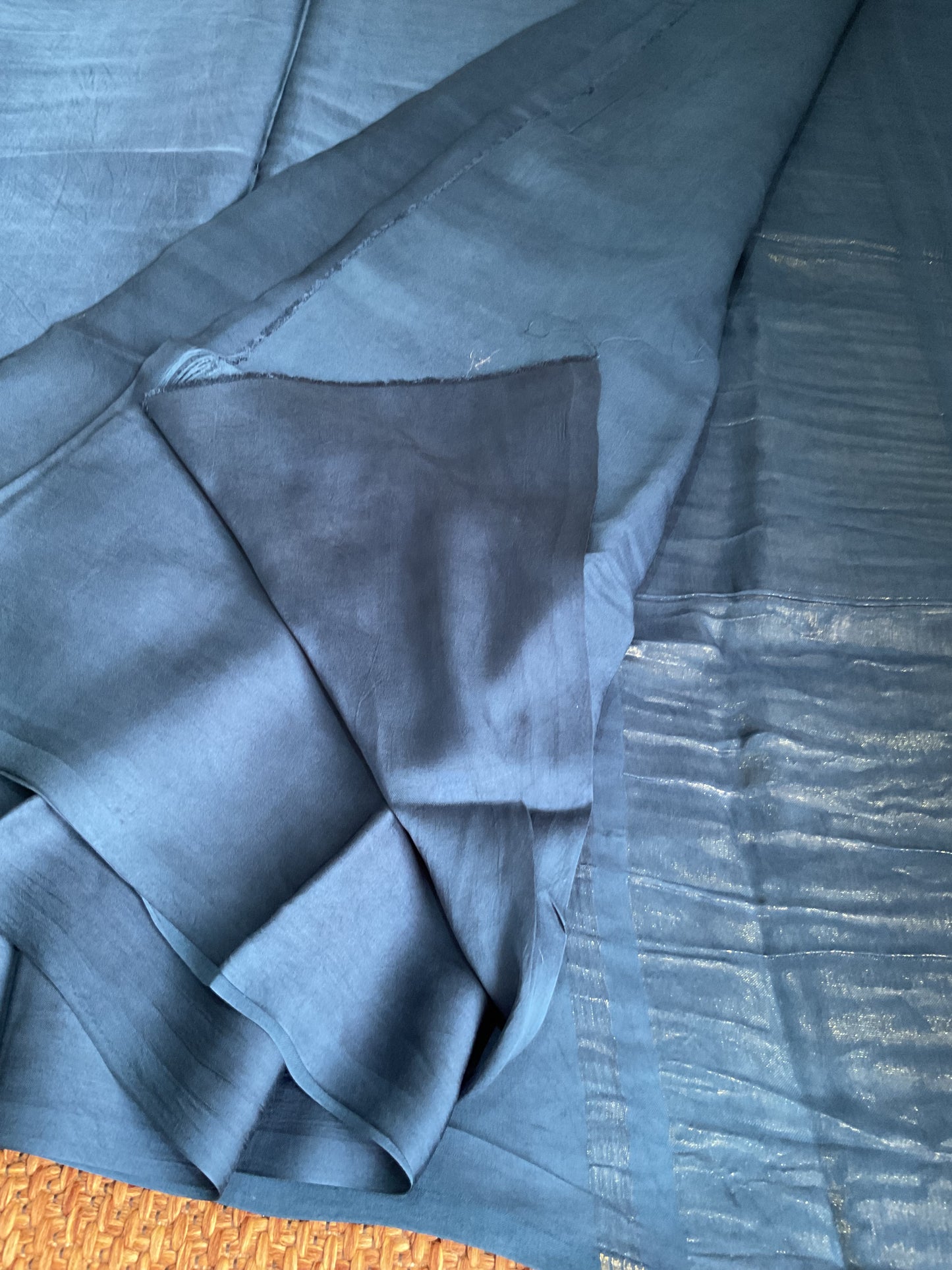 Gajji silk saree(Blue)