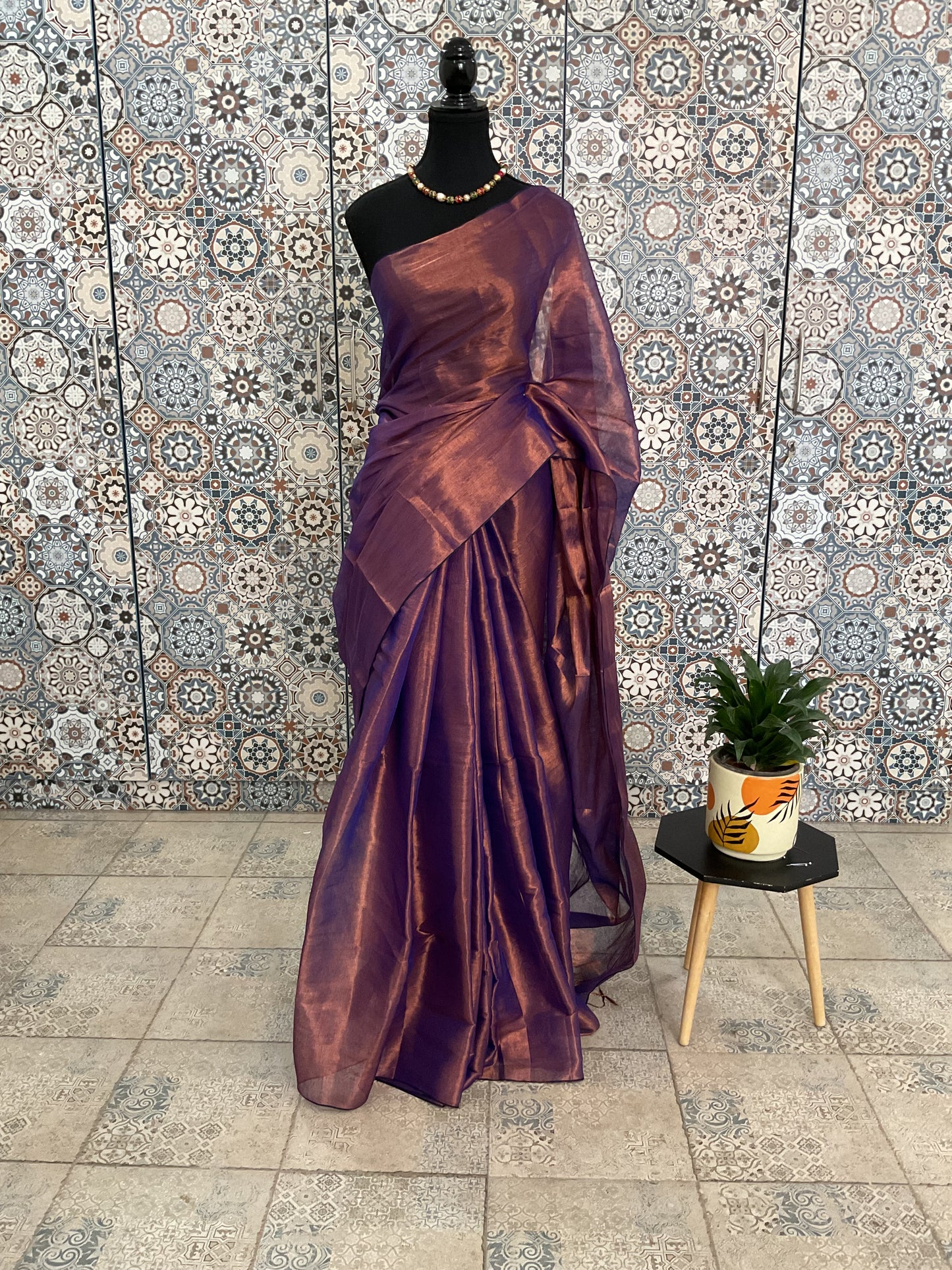 Khadi Tissue saree( Trisha-007)