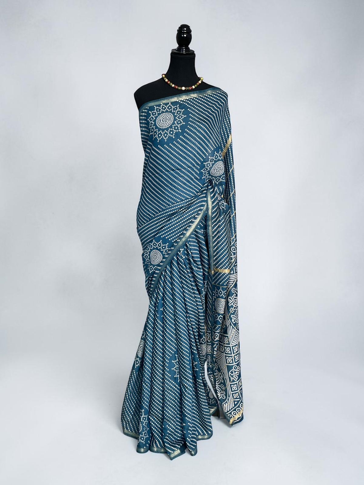 Soft cotton saree(Misty Blue)