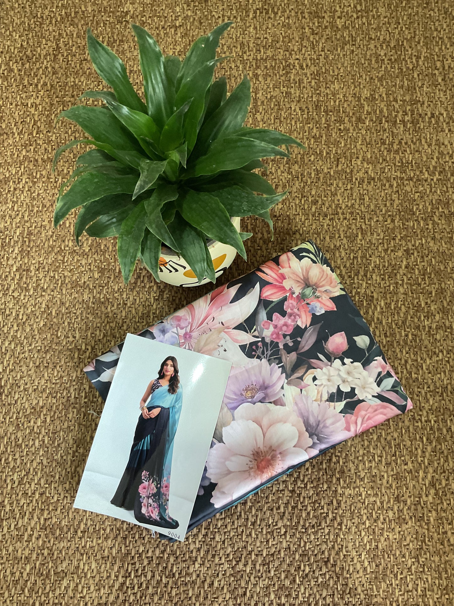 Designer satin saree(9004)