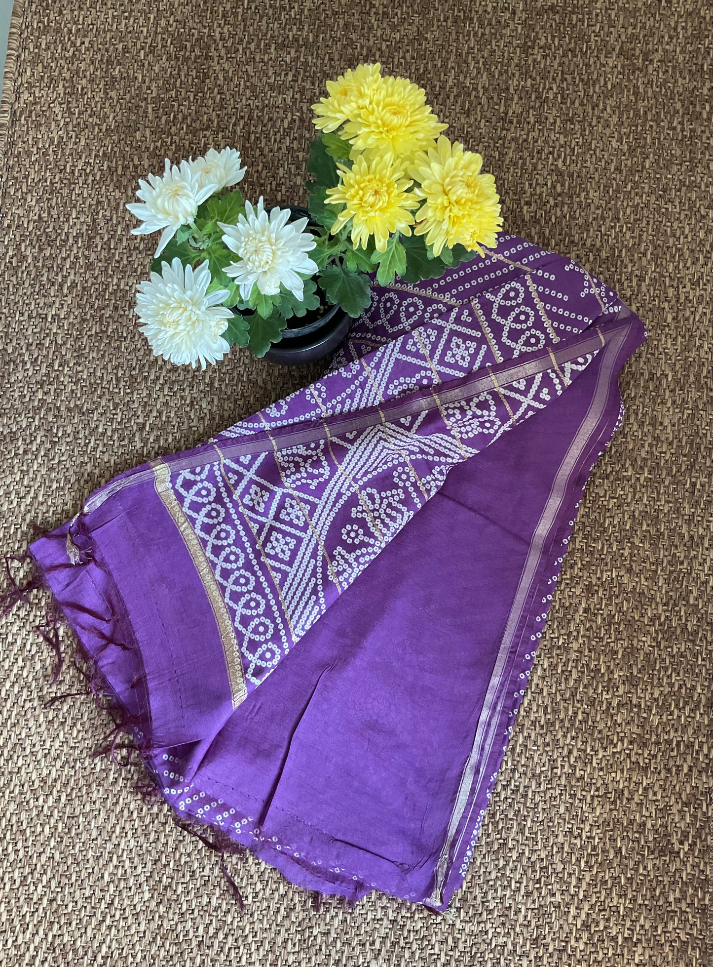 Soft cotton saree( violet)