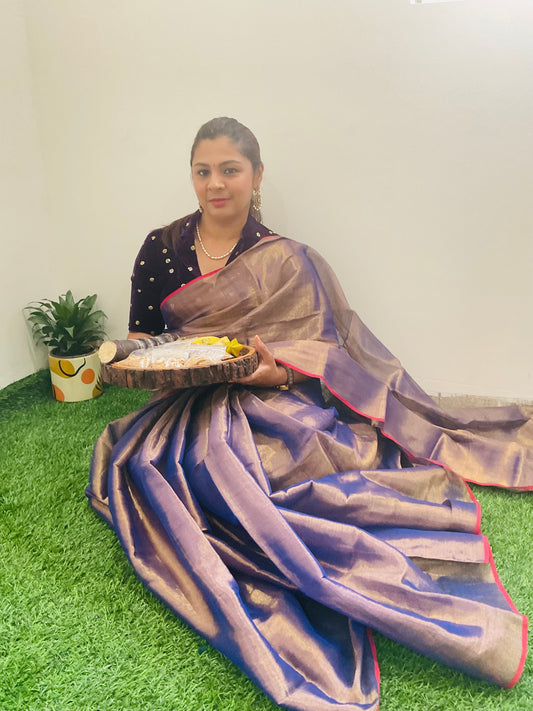 Khadi Tissue saree