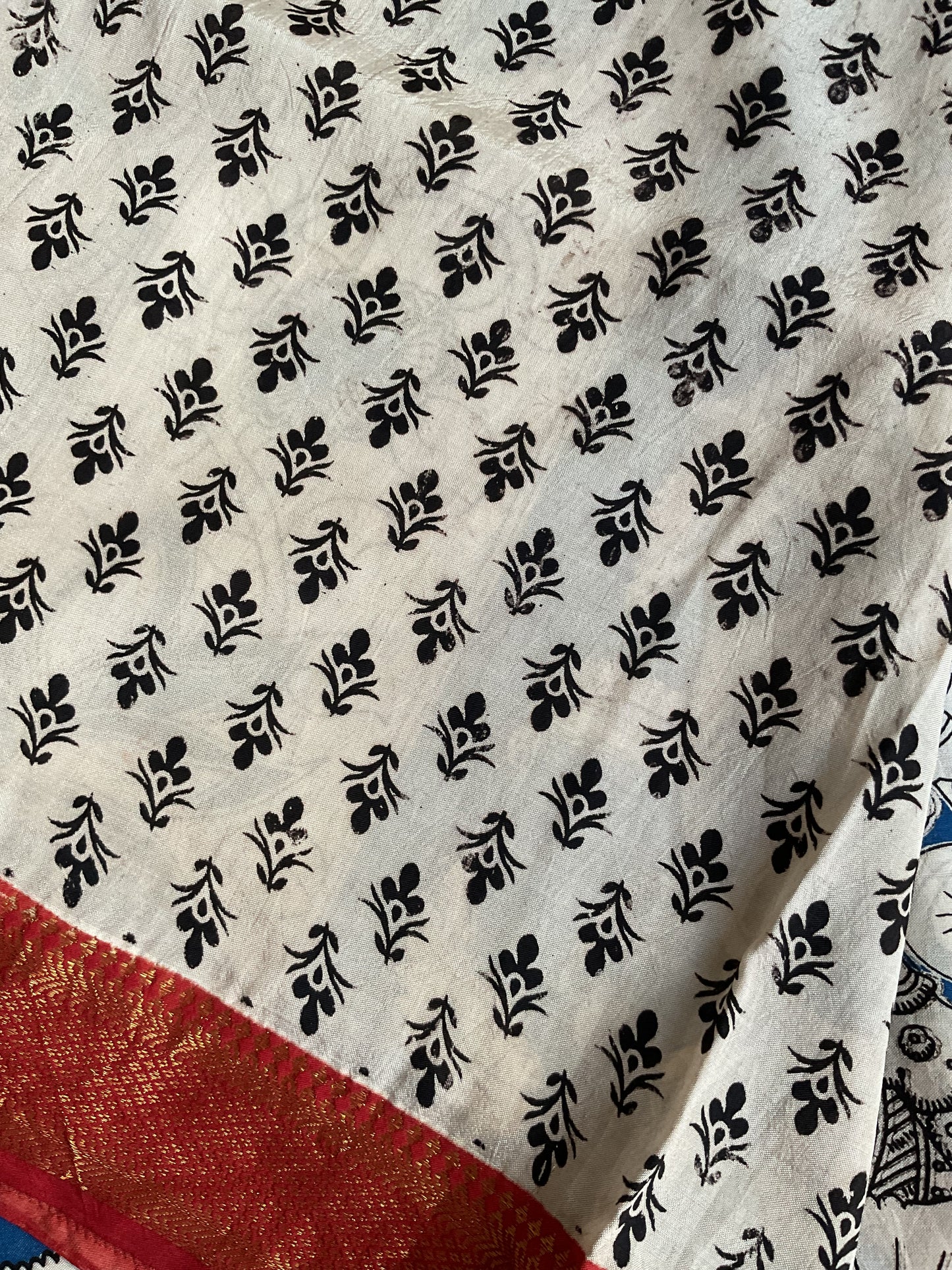 Kalamkari saree( blue)