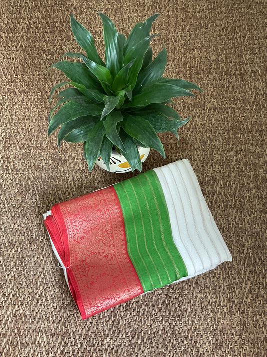 Indrani Silk chiffon saree(006)