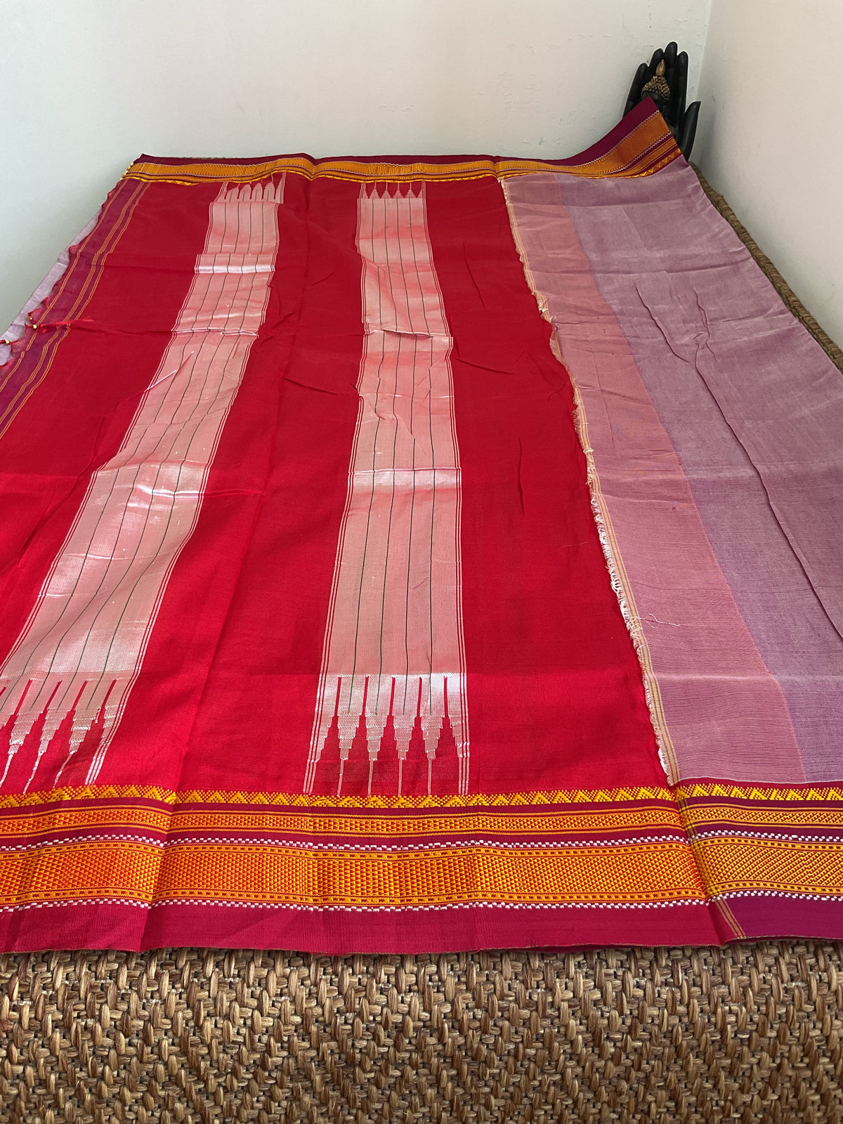 Viscose Cotton Ilkal Saree – Lilac & Magenta