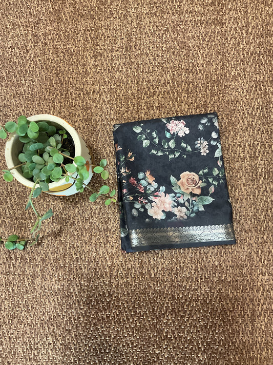 Fancy digital printed saree(04)