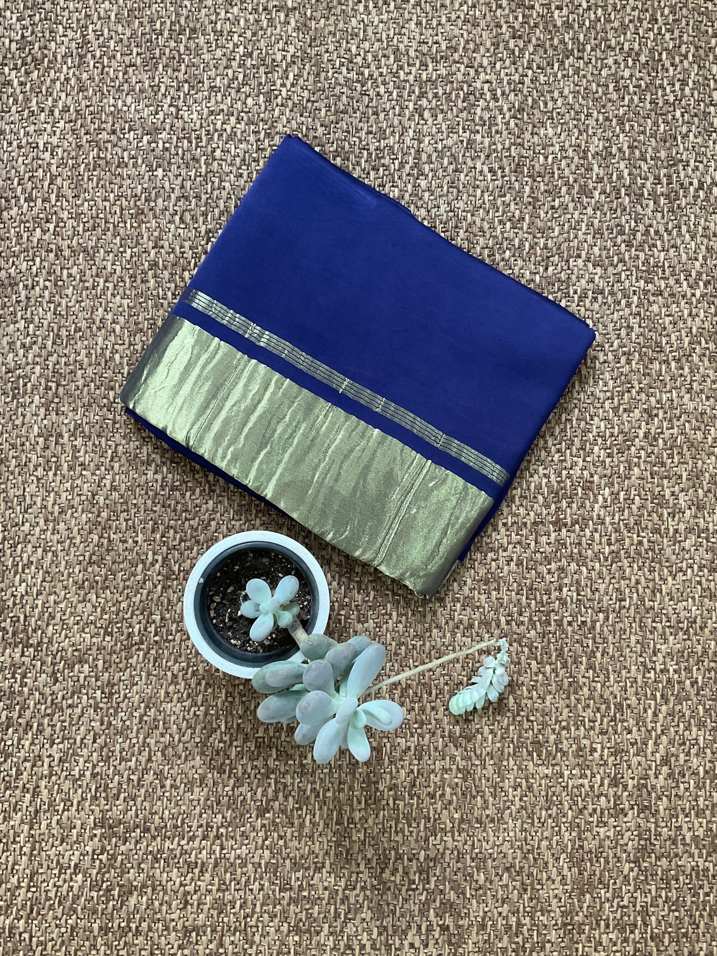 Gajji silk saree(Blue)