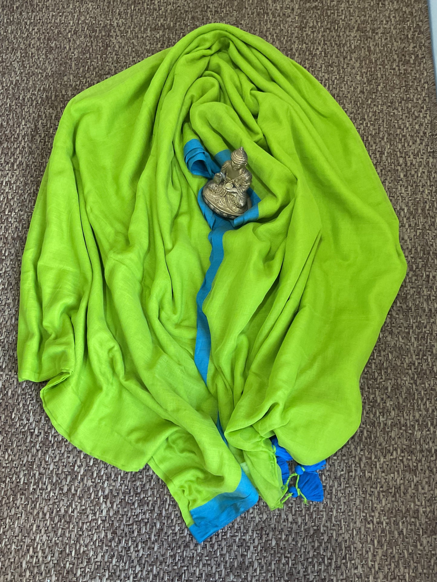 Mul cotton saree( Green)