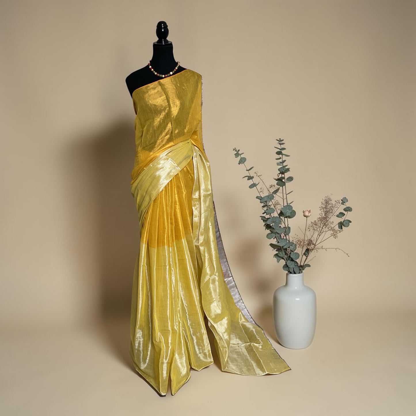 Raaga Tissue saree(yellow)