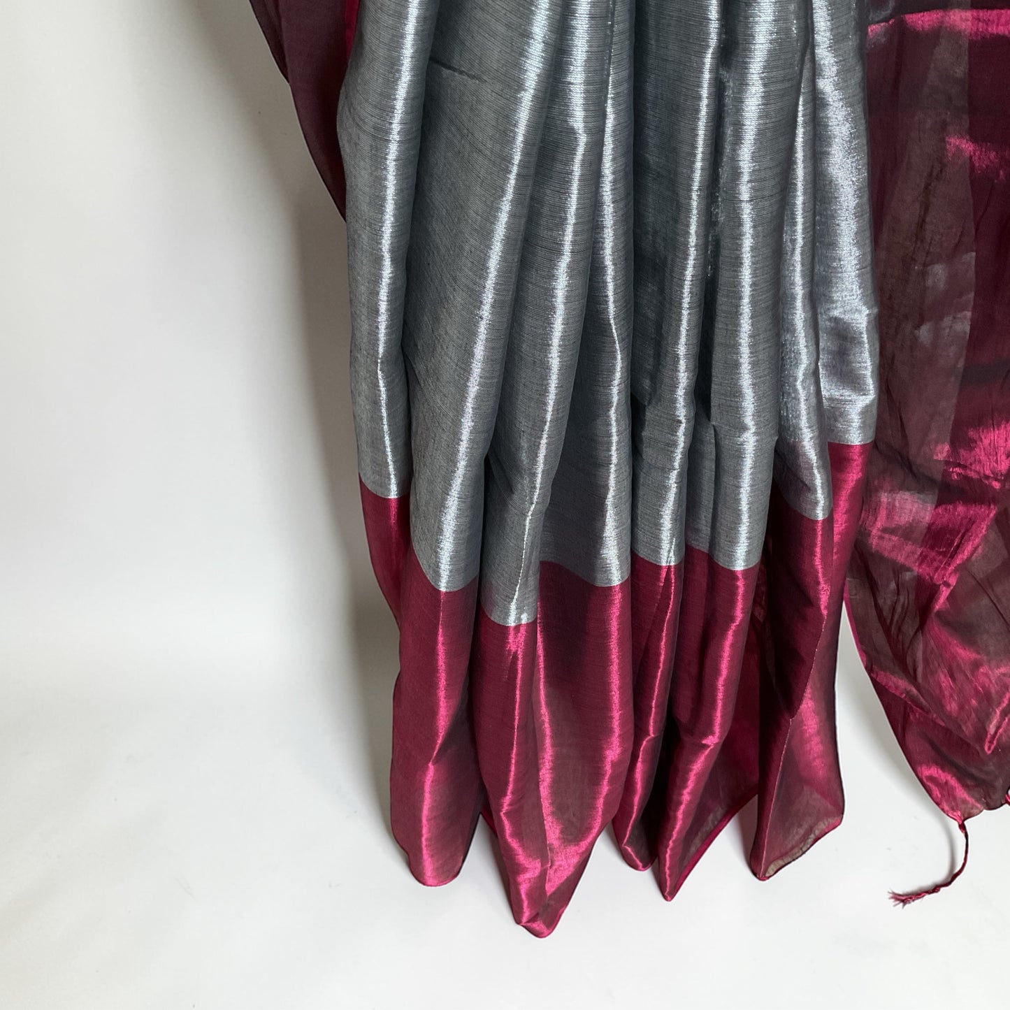 Raaga Tissue saree (Pink with silver)