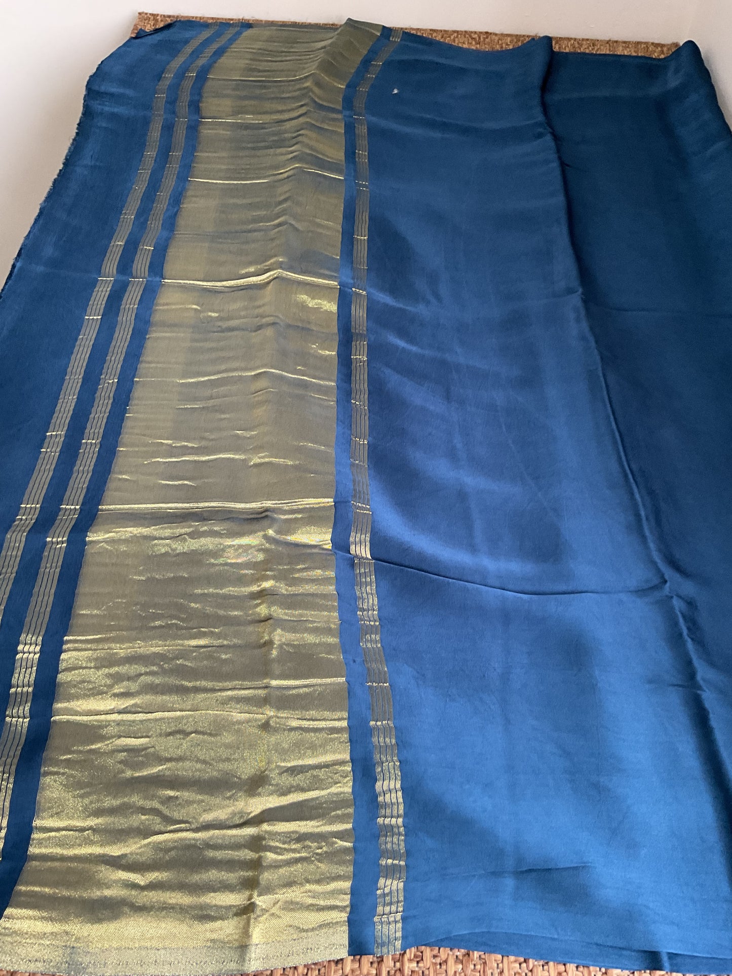Gajji silk saree(Blue)