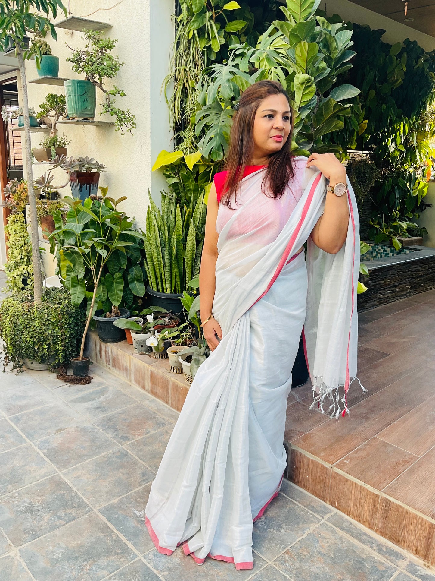 Khadi Tissue saree (Trisha-004)