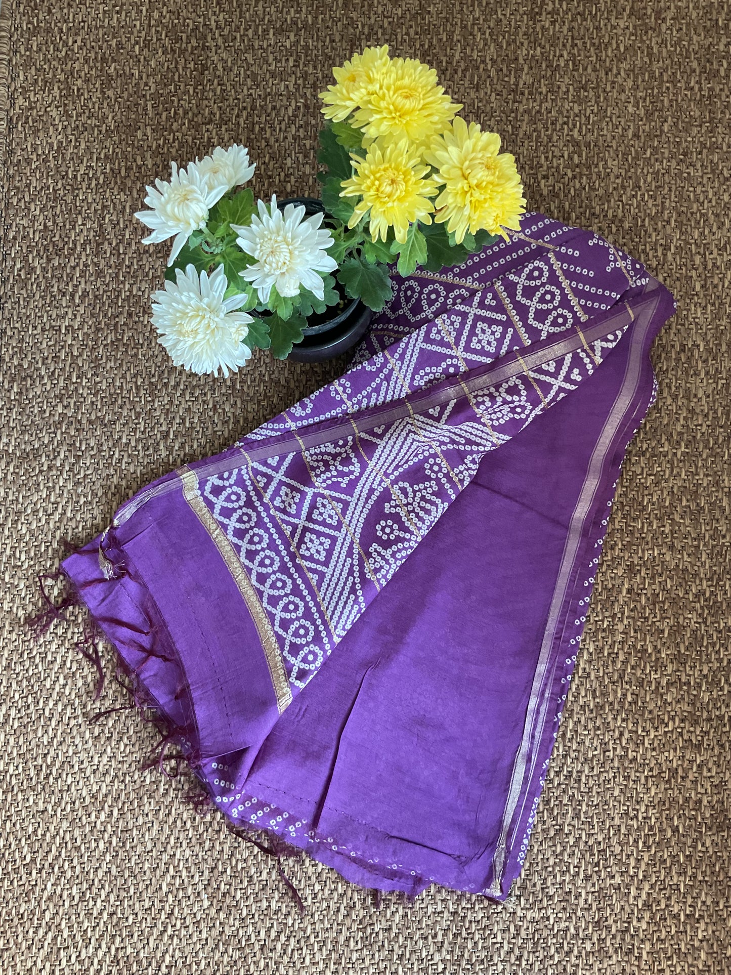 Soft cotton saree( violet)