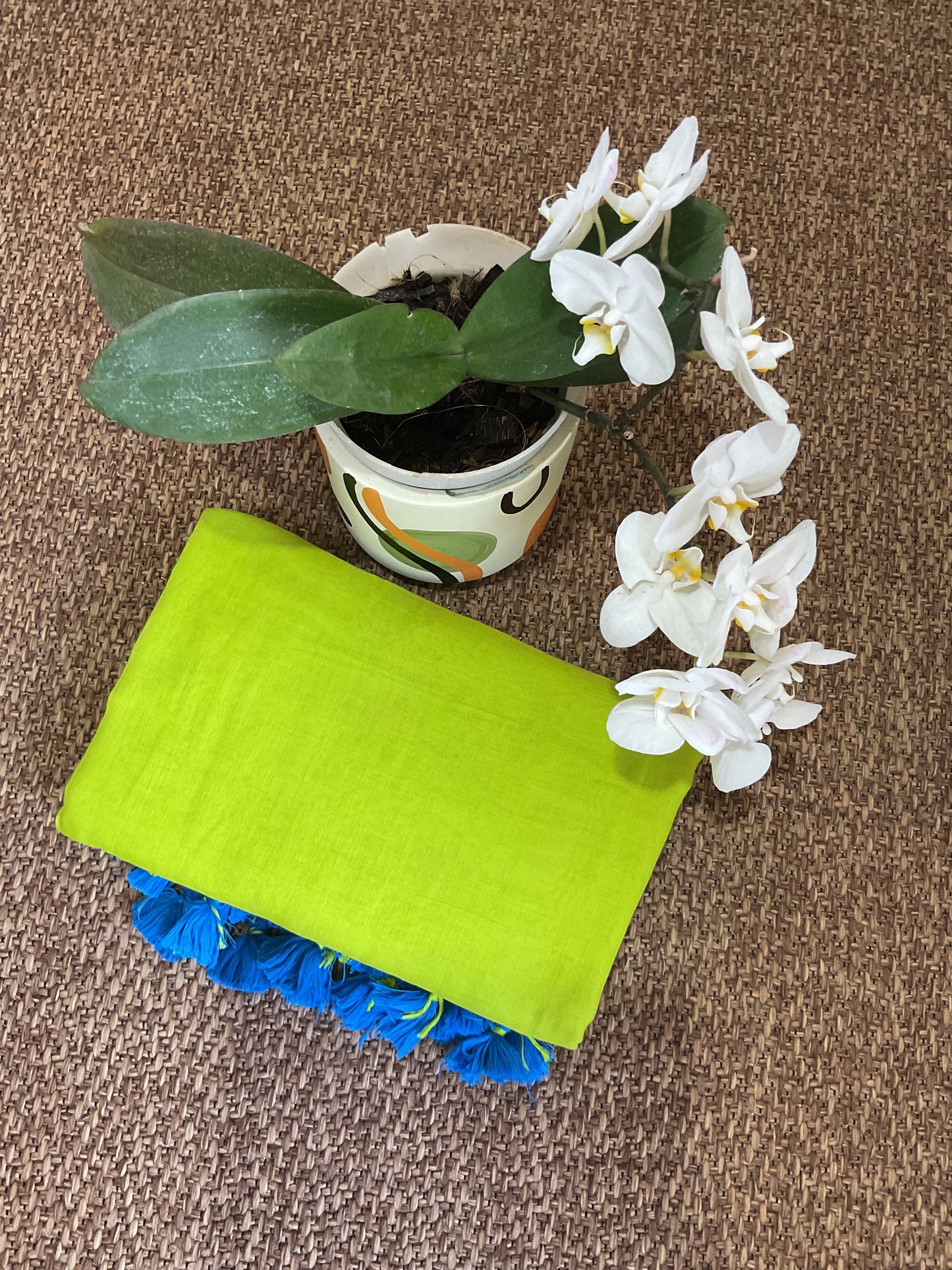 Mul cotton saree( Green)