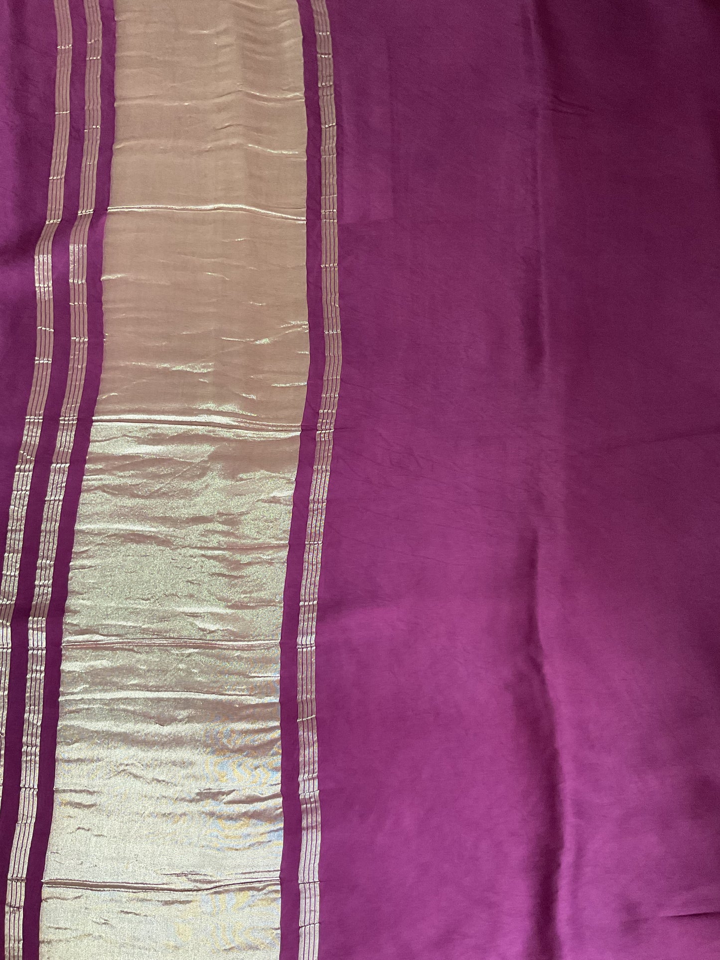 Gajji silk saree(wine purple)