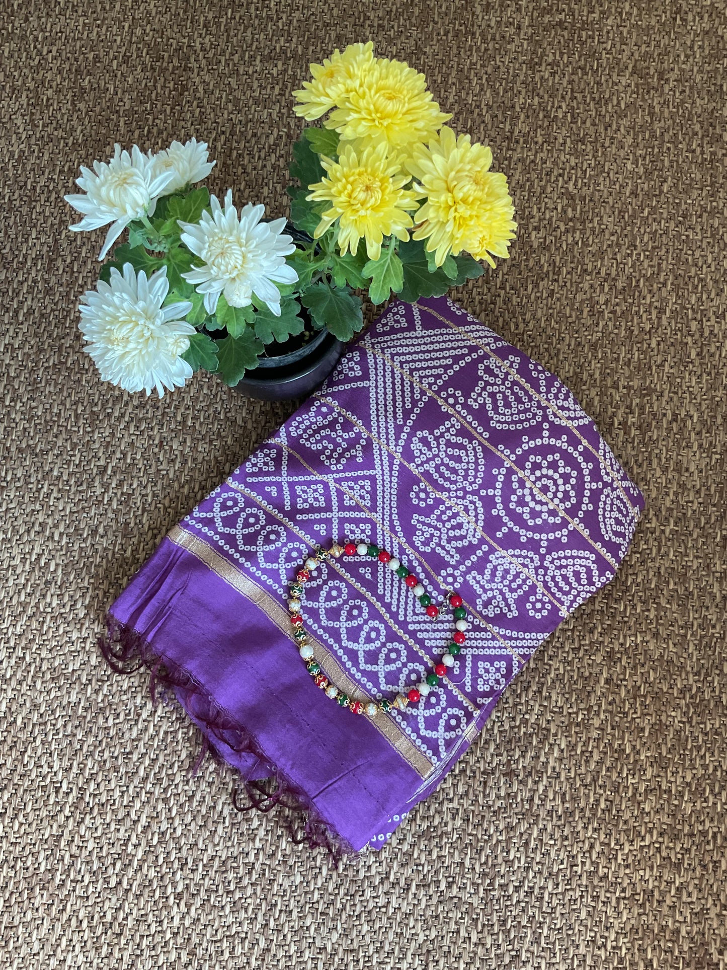 Soft cotton saree( violet)
