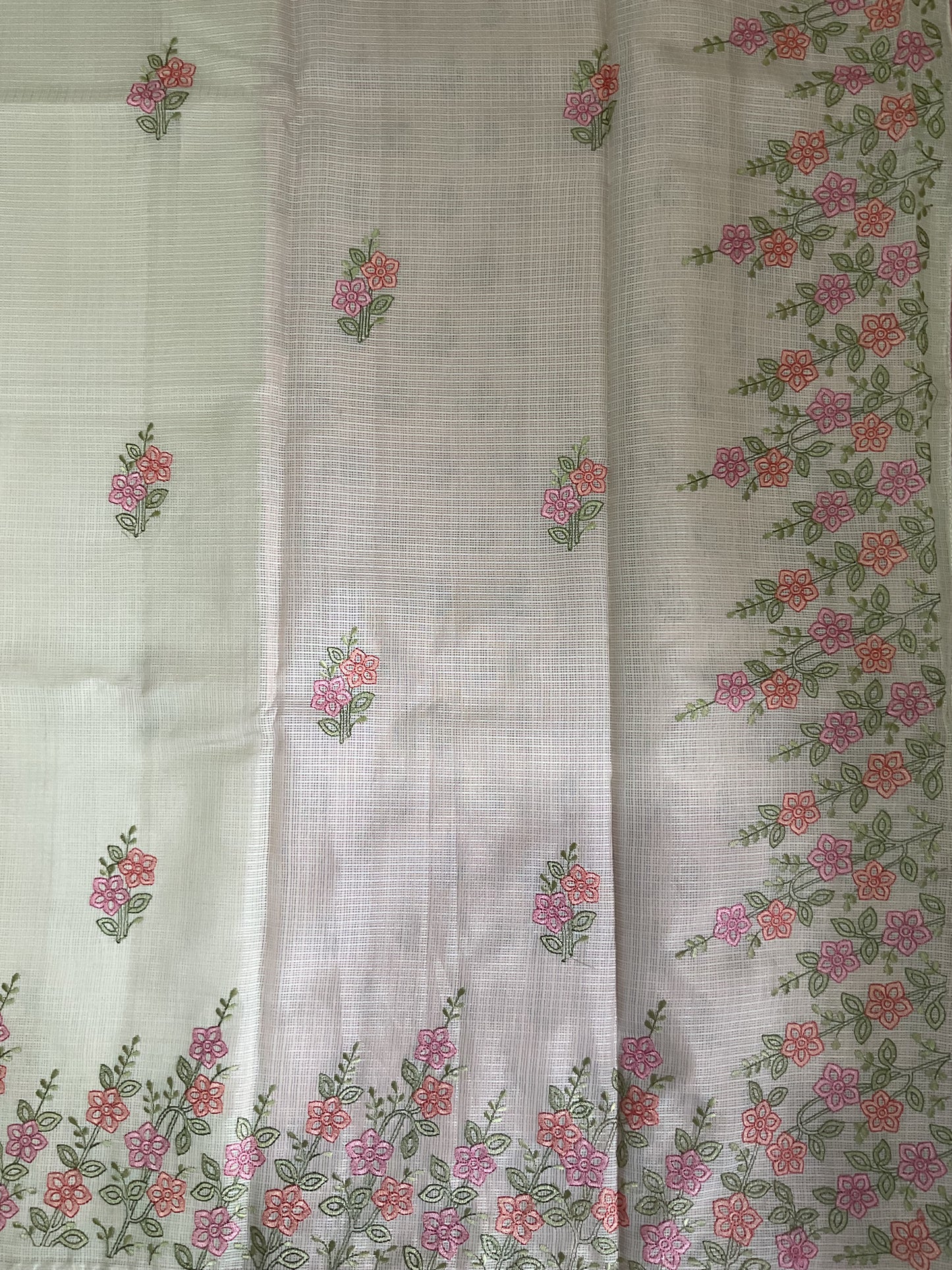 Kota embroidery sarees(pink)