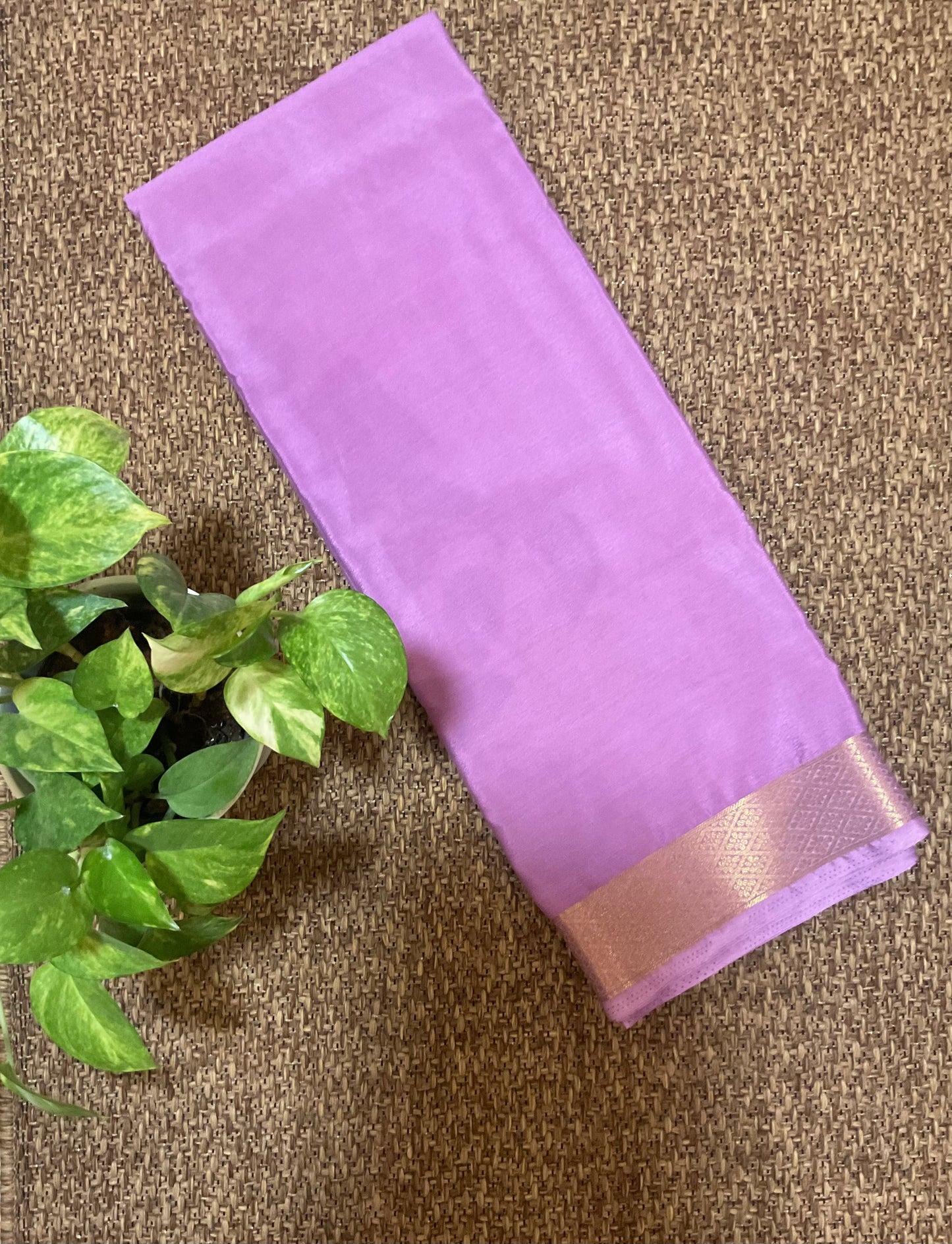 Semi Mysore crepe silk saree