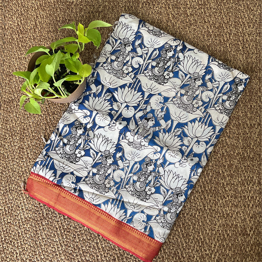 Kalamkari saree( blue)