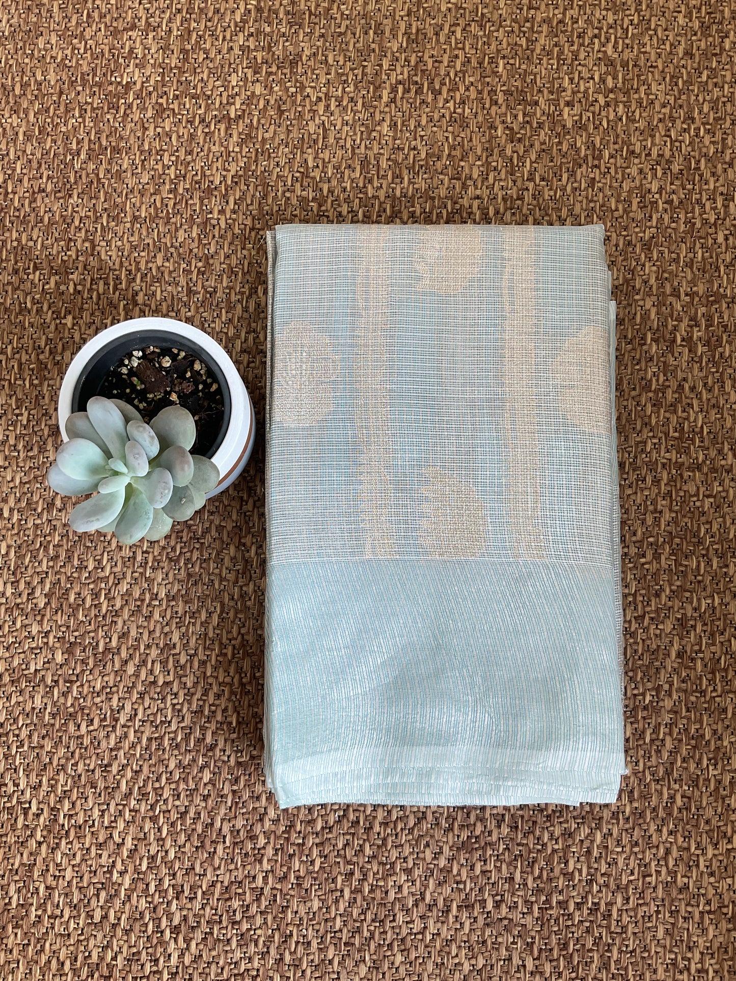 Kota Tissue sarees(light blue)